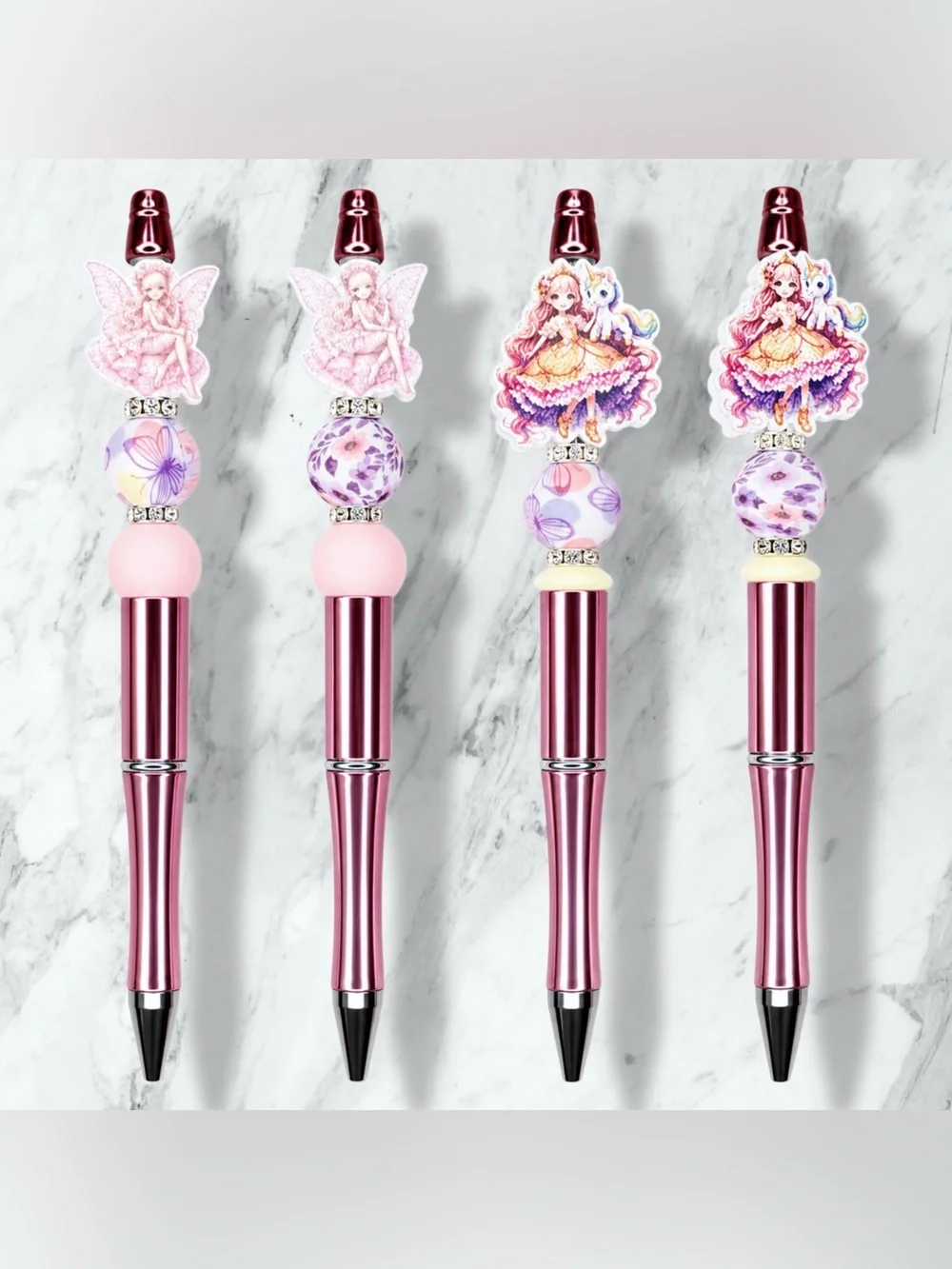 Fairy Princess Beaded Ballpoint Pen’s 🧚🏻‍♀️Pick One🧚🏻‍♀️
